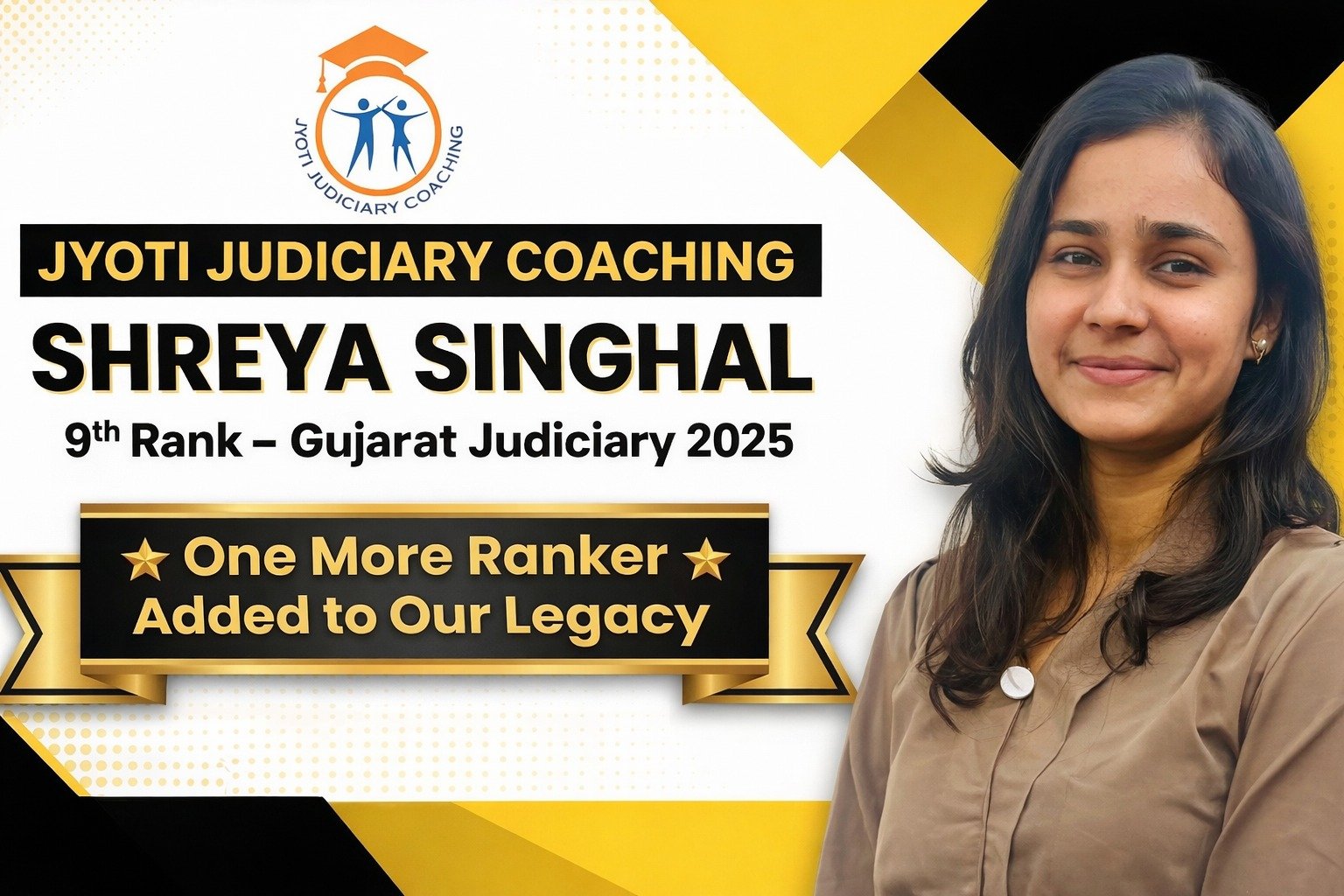 Shreya Singhal 9th-rank- Jyoti judiciary