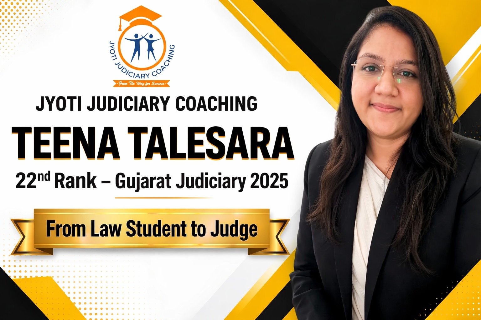 Teena Talesara 22th rank, Jyoti Judiciary