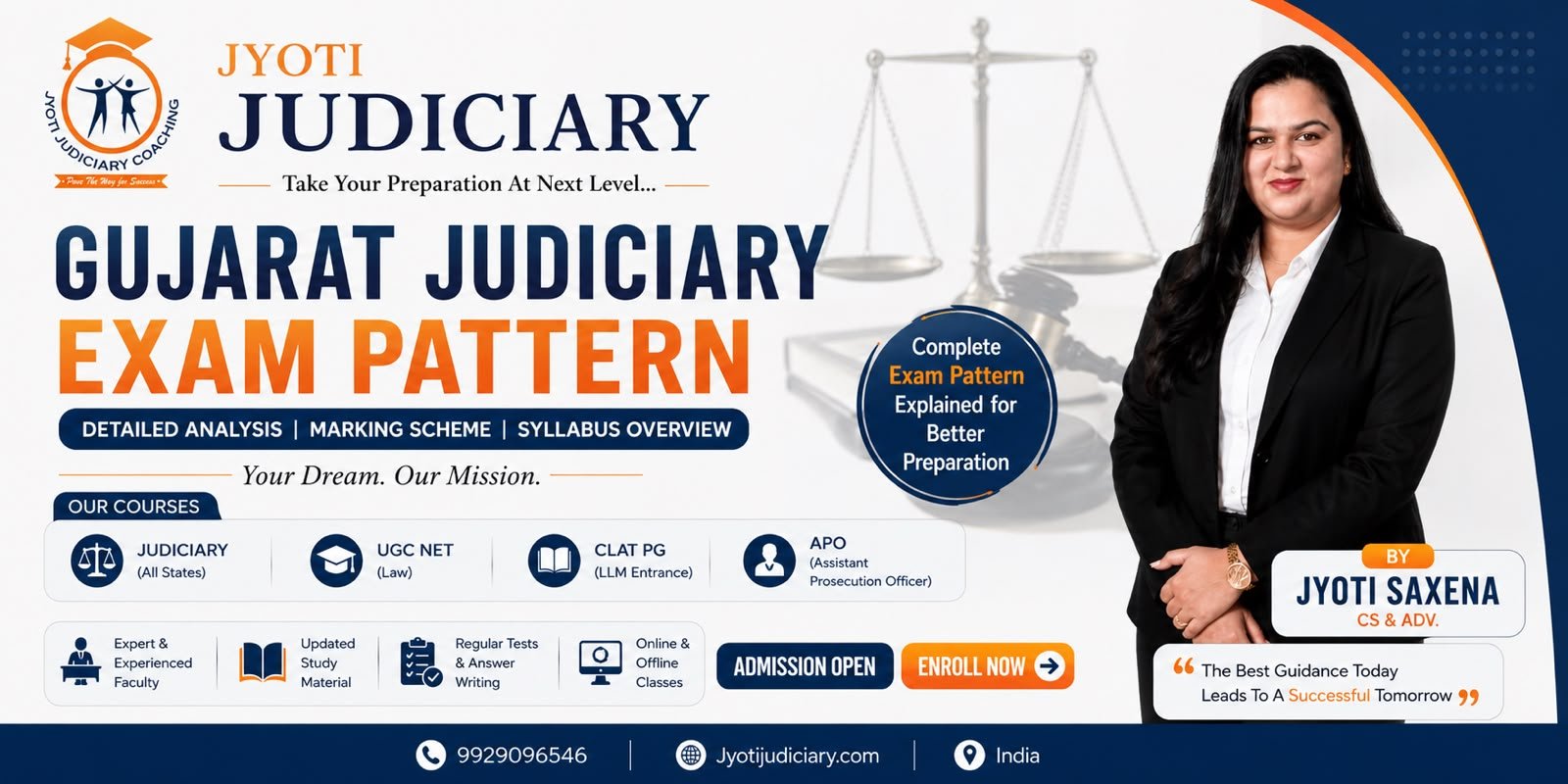 Gujarat judiciary exam pattern 2026